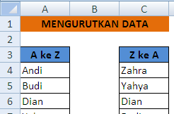 Cara Mudah Membalikan Urutan Data Dalam Microsoft Excel